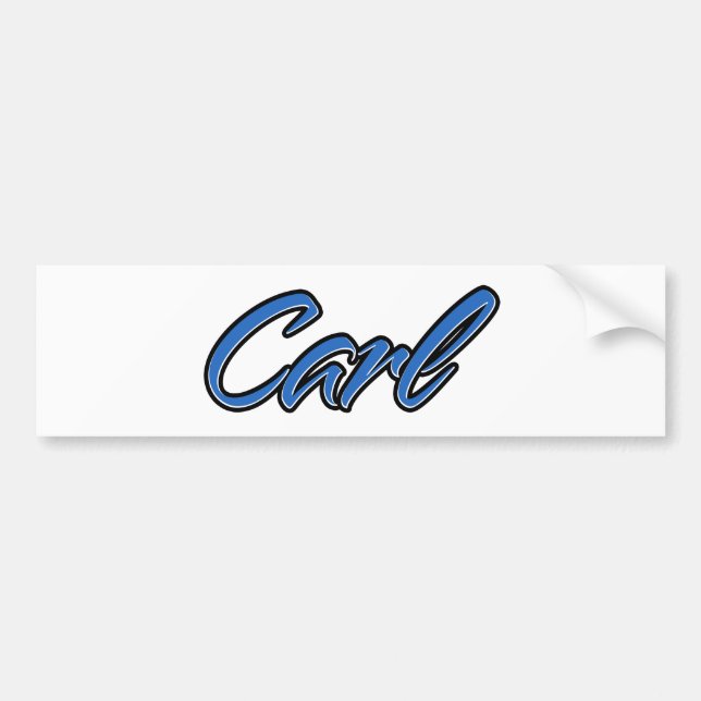 Carl Nom bleu Aufkleber Sticker Autoaufkleber (Devant)