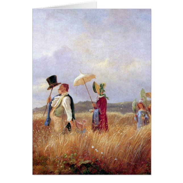 Carl Spitzweg - la promenade de dimanche (Devant)