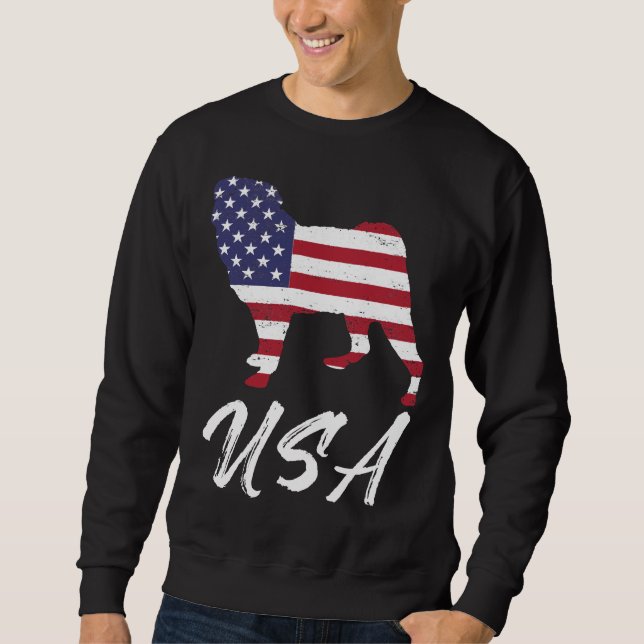 Carlin américain USA Drapeau TShirt pour les amate (Devant)