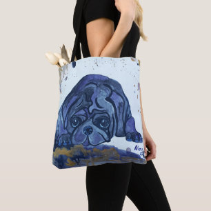 Carlin aquarelle par Sac fourre-tout de novembre