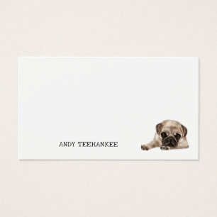 Carlin Chien Merci note, Carte de note cadeau, Min