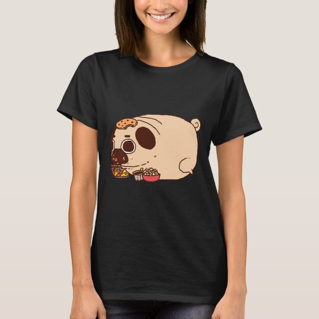 carlin fourré mangeant T-shirt classique 886 (Devant)