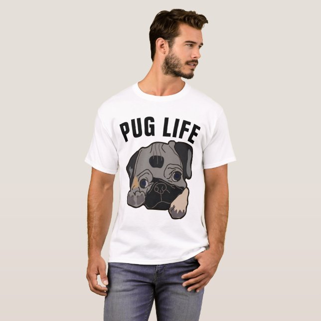 CARLIN LIFE Funny Chien T-shirts (Devant entier)
