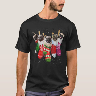 Carlin Noël Chaussettes de Noël Funny T-Shirts Xma