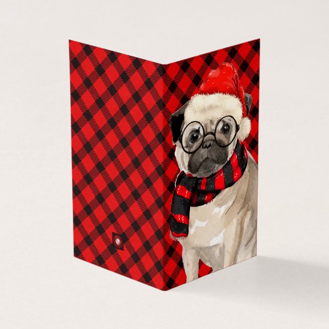 Carlin Noël Chien rouge et noir plaid (Outside)