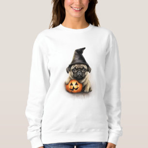 Carlin Puppy Sweatshirt Halloween