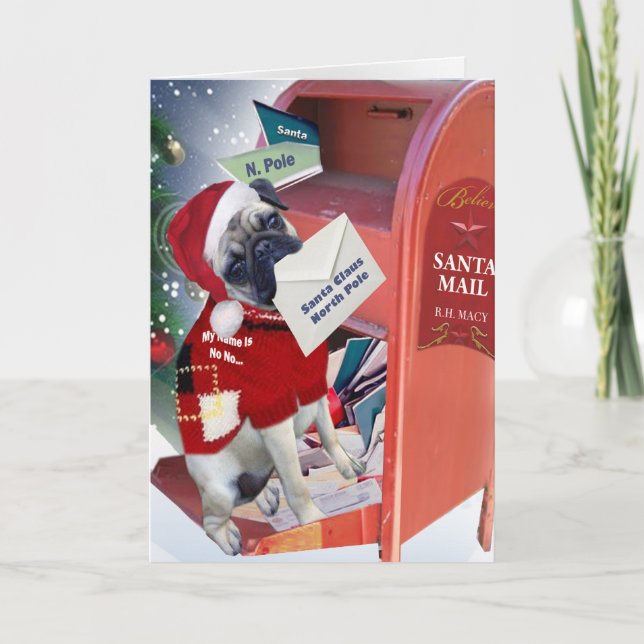 Carlin Une Lettre Aux Cartes De Noël Père Noël (Devant)