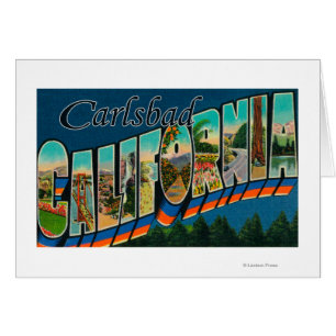 Carlsbad, la Californie - grandes scènes de lettr