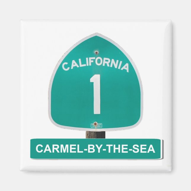 Carmel-By-The-Sea, Californie, Autoroute 1 Magnet (Devant)