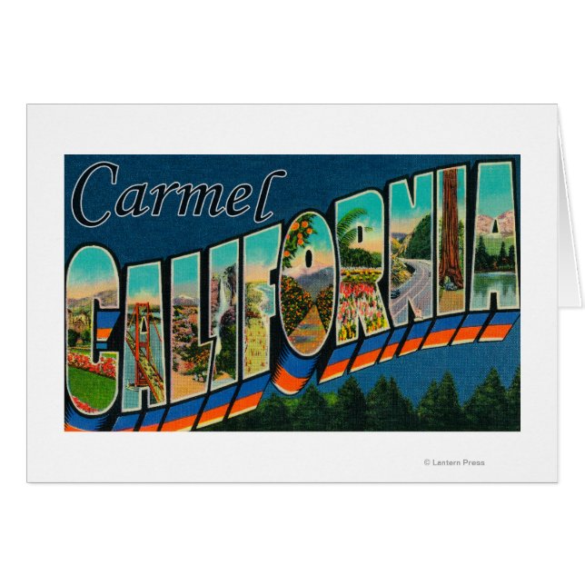Carmel, Californie - Scènes de grandes lettres (Devant horizontal)