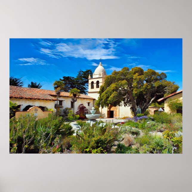 CARMEL MISSION BASILICA Poster (Devant)