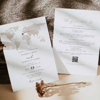 CARMEN Destination Aquarelle Carte Mariage de voya
