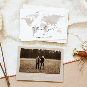 CARMEN Travel Adventure Carte Beige Photo Merci