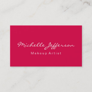 Carmine Artiste maquillage rouge Carte de visite u