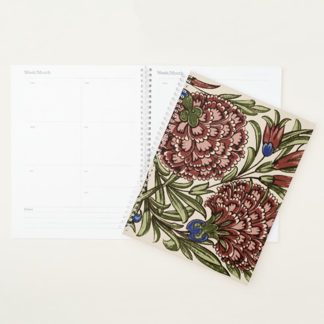 Carnation Carrelage Fleur Antique Art Rustique (Devant avec enveloppe)