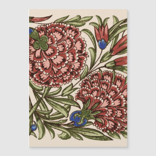 Carnation Tile Fleur Art antique