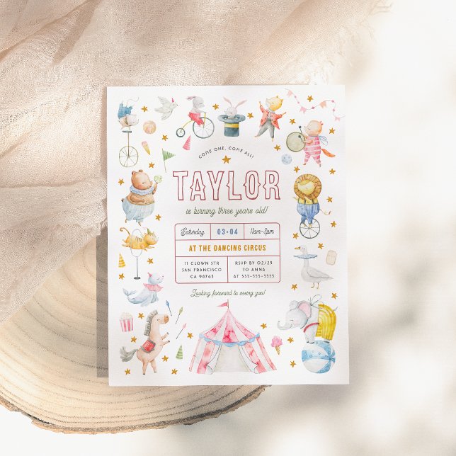 Carnaval Budget Animal Circus fête d'anniversaire (Créateur téléchargé)