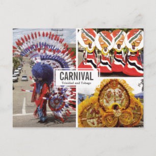 Carnaval Collage (Multi-view) Carte postale