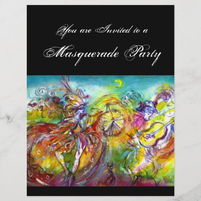 CARNAVAL ITALIEN Masquerade bal, danse et musique (Devant)