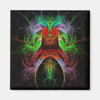 Carnaval Magnet Carré d'art Abstrait