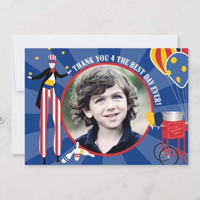 Carnaval Marcheur sur Echasses Barbe à Papa Merci (Devant)