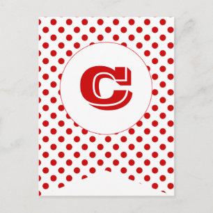 Carnaval Red Party Drapeau Bannière Carte postale