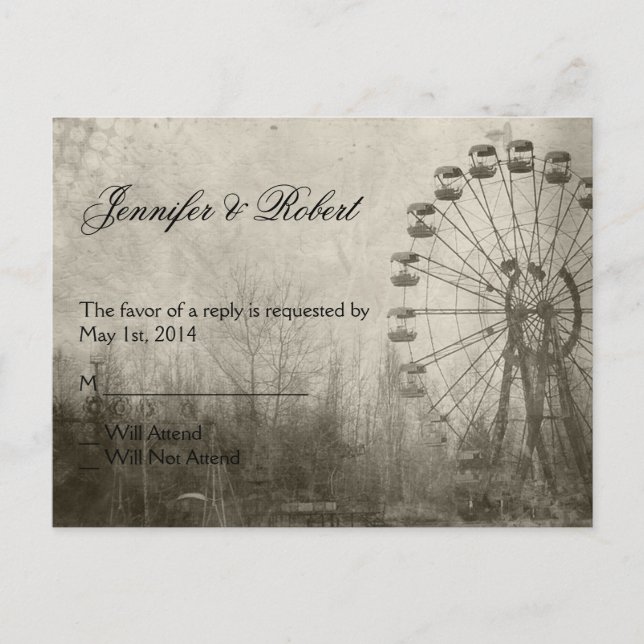 Carnaval Steampunk Top Hat Carte postale RSVP (Devant)