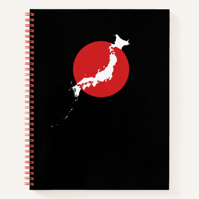Carnet 日本地図 – Minimalist Japan Map Notebook (Devant)