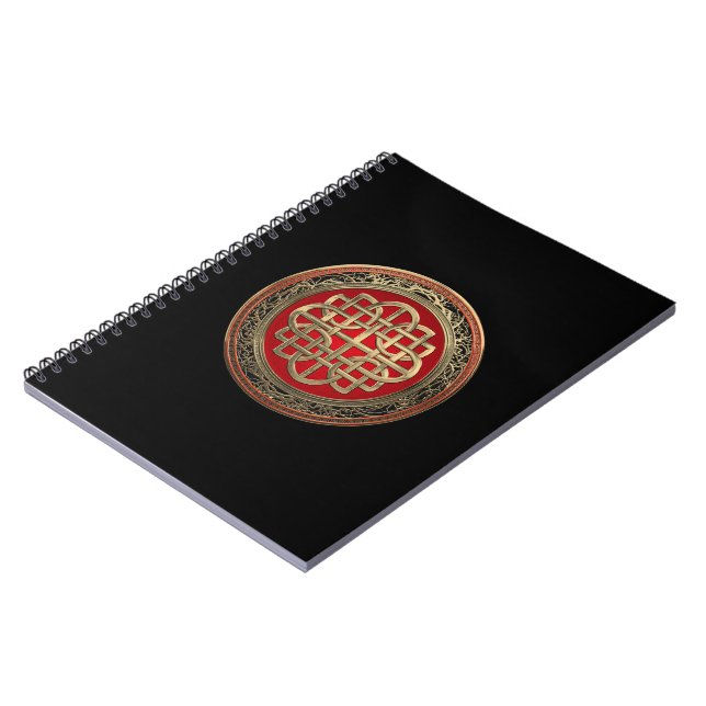 Carnet [100] Croix du noeud d'or celtique sacré (Côté gauche)