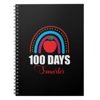 Carnet 100 Days Smarter Rainbow Funny 100th Day of School