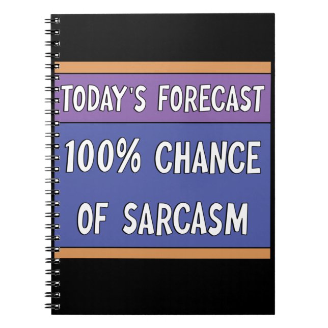 Carnet 100% de chance de sarcasme (Devant)