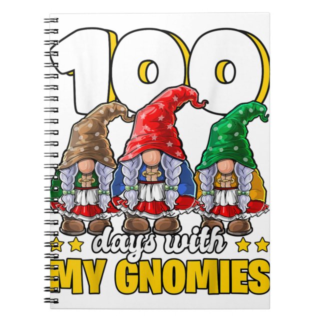 Carnet 100 Jour avec Mes Gnomies Joyeux 100e Jour de l'éc (Devant)