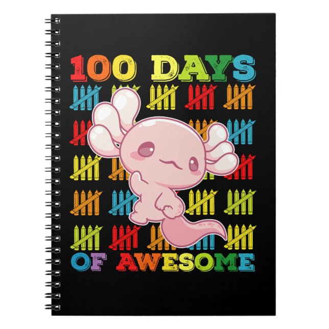 Carnet 100 Jours De L'Impressionnant Axolotl 100E Jour De (Devant)