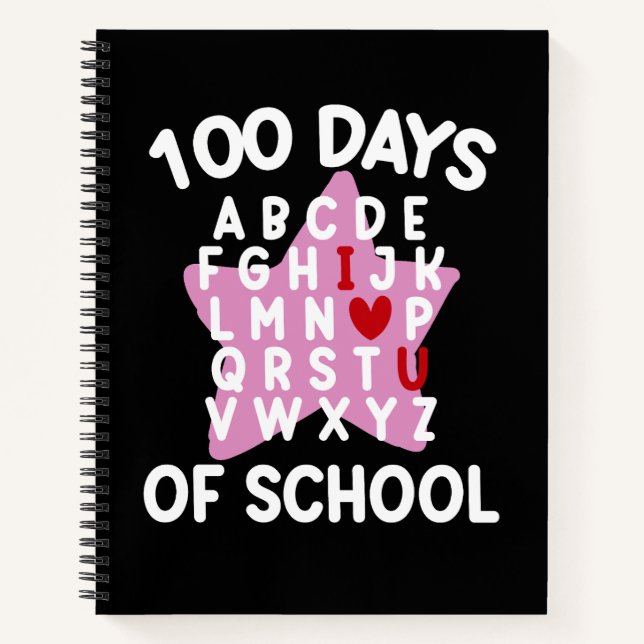 Carnet 100 Jours D'école Alphabet 100ème Jour Enseignant  (Devant)