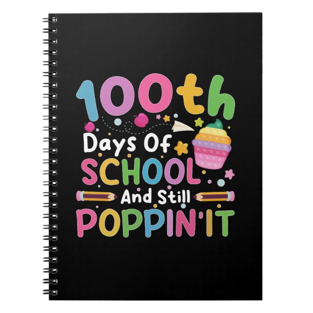 Carnet 100 jours d'école et fille toujours branchée  (Devant)