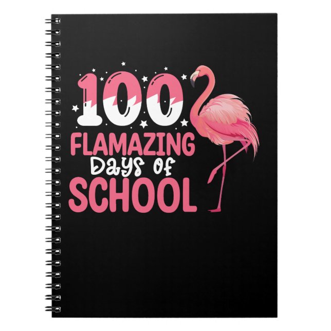 Carnet 100 Jours Flamazing d'école Professeur Flamant (Devant)