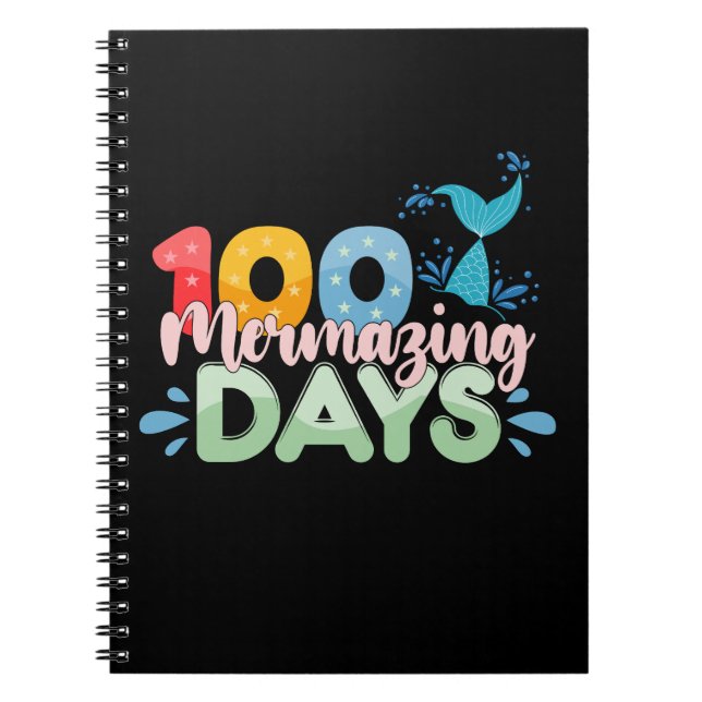 Carnet 100 jours mermorables 100e jour d'école sirène (Devant)