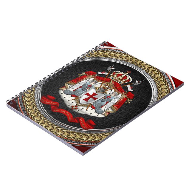 Carnet [100] Knights Templar Coat of Arms (Côté gauche)