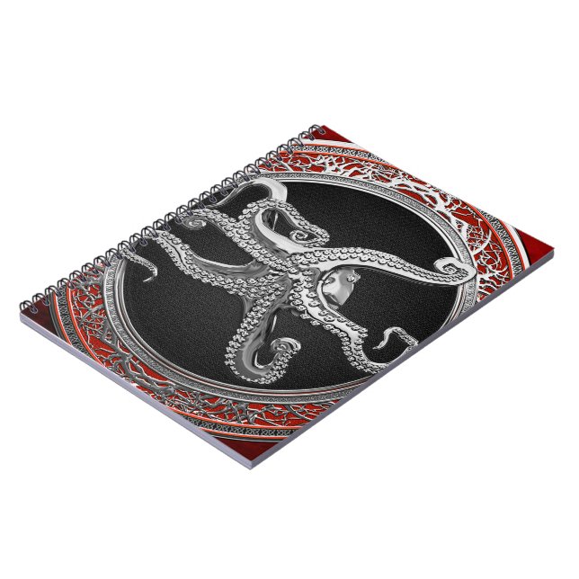 Carnet [100] Octopus d'argent sacré en posture défensive (Côté gauche)