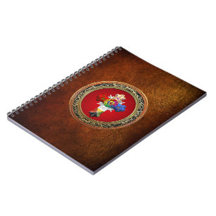 Carnet [100] Rosy Cross (Croix Rose) sur Red & Gold