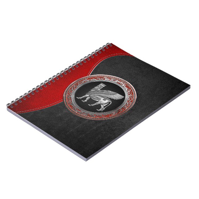 Carnet [100] Taureau ailé assyrien - Lamassu argenté (Côté gauche)