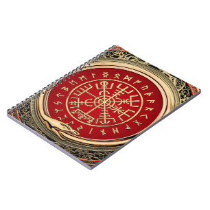 Carnet [100] Vegvisir - Viking Gold Magic Runic Compass
