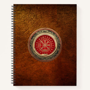 Carnet [110] Vegvisir - Viking Gold Magic Runic Compass