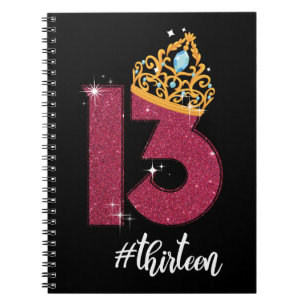 Carnet 13 ans Adolescent officiel 13e anniversaire Cadeau