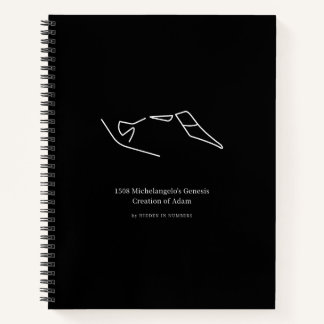 Carnet 1508 La Création d'Adam par Michel-Ange Minimalist