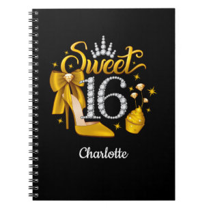 Carnet 16e anniversaire. Doux 16 fille
