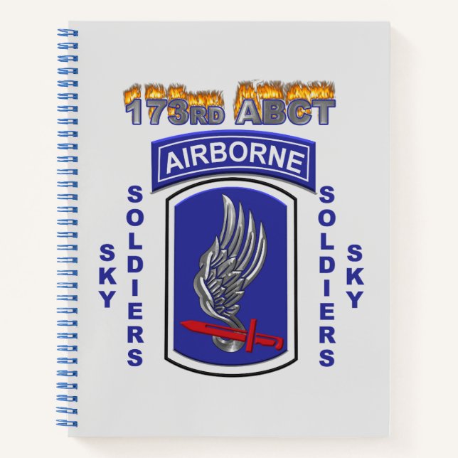 Carnet 173e équipe de combat de la brigade aéroportée (Devant)