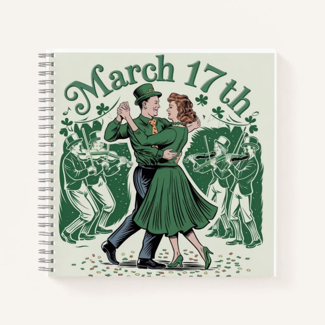 Carnet 17 mars saint Patrick. Festival irlandais (Devant)