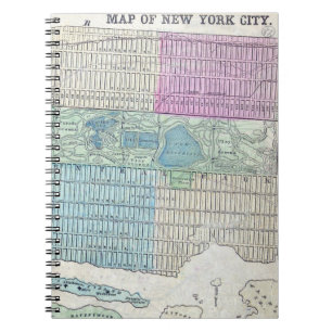 Carnet 1870 Carte New York City Central Park
