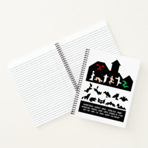Carnet 18 Images Tangram Halloween